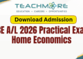 G.C.E. A/L 2026 Home Economics Practical Exam
