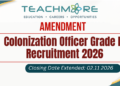 Colonization Officer Grade III Recruitment 2026