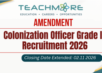 Colonization Officer Grade III Recruitment 2026