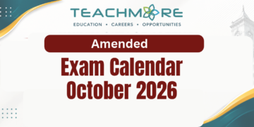 Exam Calendar October 2026 Amended