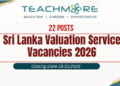 Sri Lanka Valuation Service Vacancies 2026