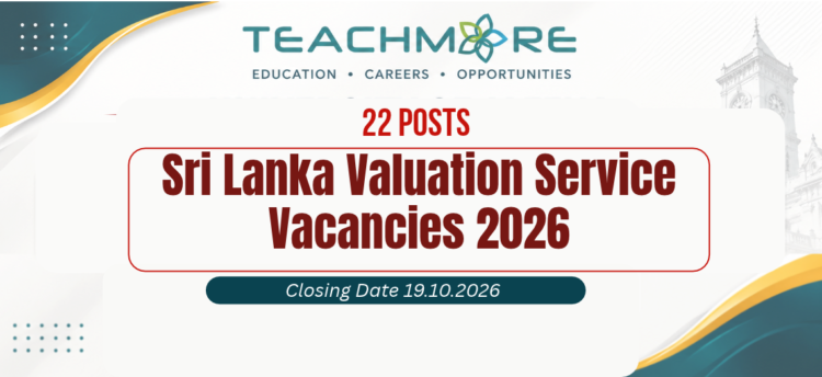 Sri Lanka Valuation Service Vacancies 2026