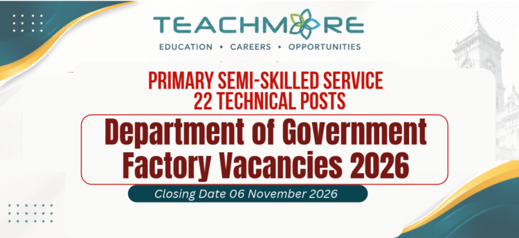 Department of Government Factory Vacancies 2026