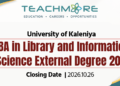 BA in Library and Information Science External Degree 2025
