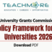 UGC AI Policy Framework for State Universities 2026