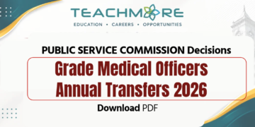 Grade Medical Officers Annual Transfers 2026