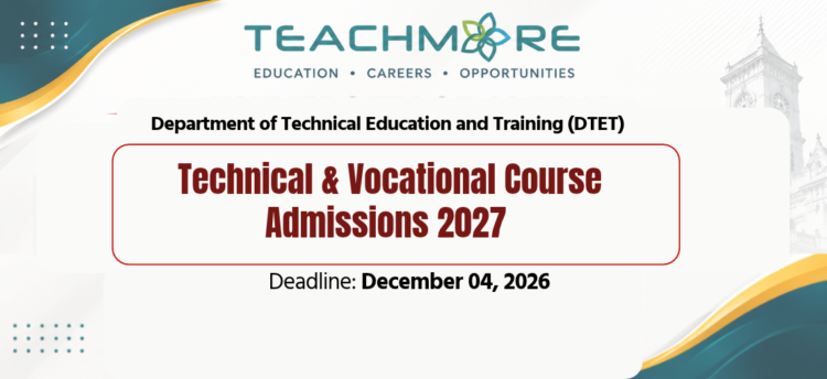 Technical & Vocational Course Admissions 2027