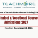 Technical & Vocational Course Admissions 2027