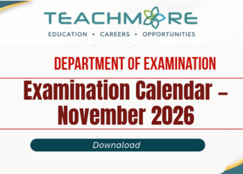 Department of Examinations Schedule November 2026