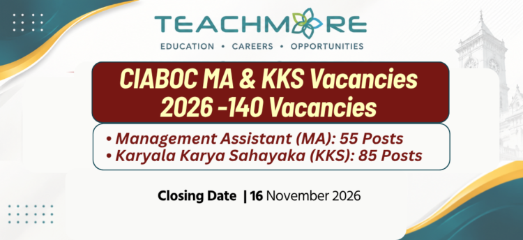 CIABOC Management Assistant & KKS Vacancies 2026