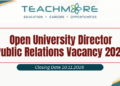 Open University Director Public Relations Vacancy 2026