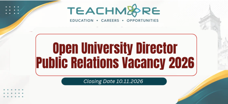 Open University Director Public Relations Vacancy 2026