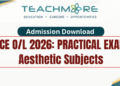 G.C.E. O/L 2026 Practical Exam Admission Cards