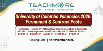 University of Colombo Vacancies 2026