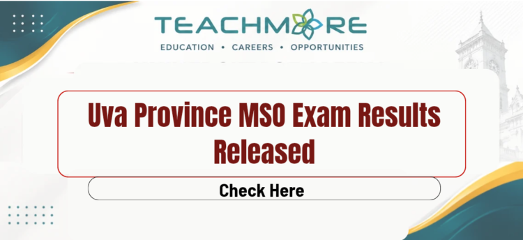 Uva Province MSO Exam Results 2026 Released – Check Online