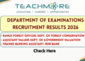 Department of Examinations Recruitment Results 2026