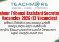Labour Tribunal Assistant Secretary Vacancies 2026