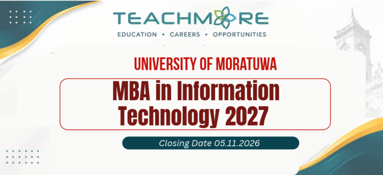 MBA in Information Technology 2027 Moratuwa University