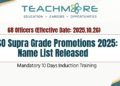 MSO Supra Grade Promotions 2025 Name List Released