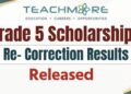 Grade 5 Scholarship Exam 2026 Re-Correction Results Released | teachmore.lk